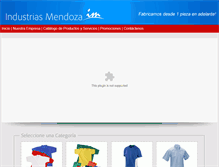Tablet Screenshot of industriasmendoza.net
